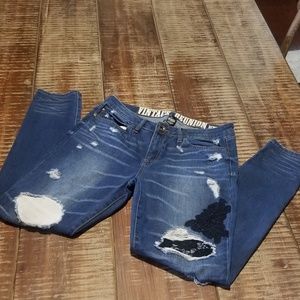 Junior's Blue Demin Jeans